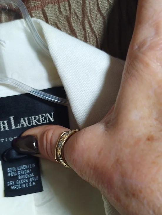 Ralph Lauren Off-White Double-Breasted Blazer - Picture 3 of 14